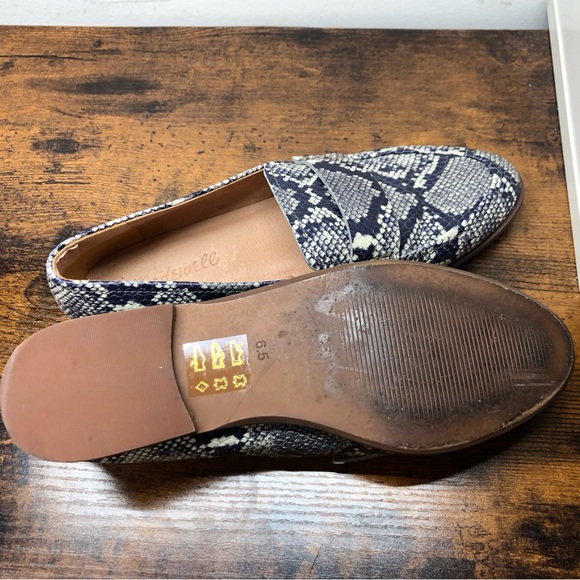 Madewell The Alex Loafer in Snake Embossed Leather 6.5 - Picture 5 of 6